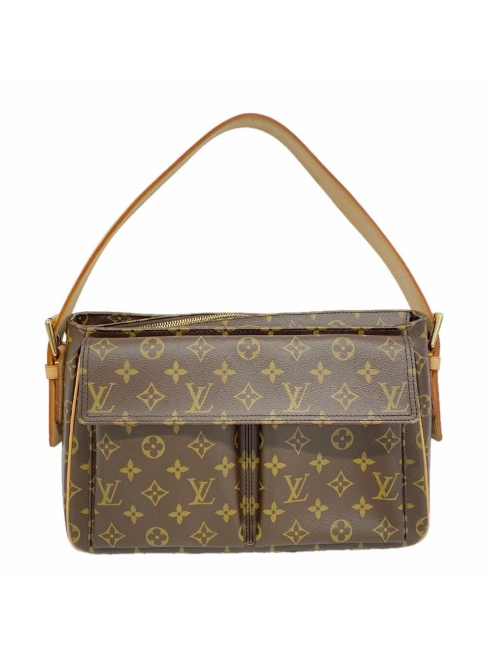 Louis Vuitton Shoulder Bag Monogram Viva-Cite GM Brown